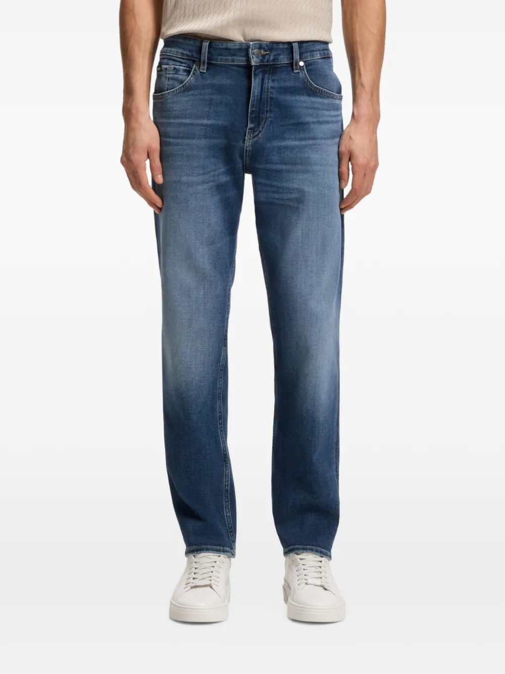 BOSS Maine regular-fit denim jeans Blauw