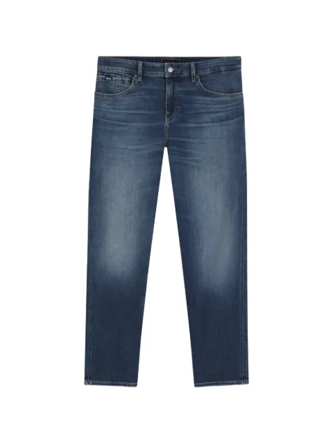 BOSS maine regular-fit jeans in blue soft-touch denim
