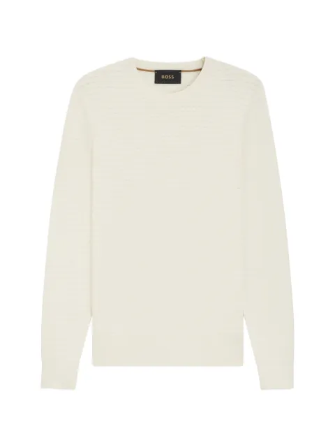 BOSS textured knitwear