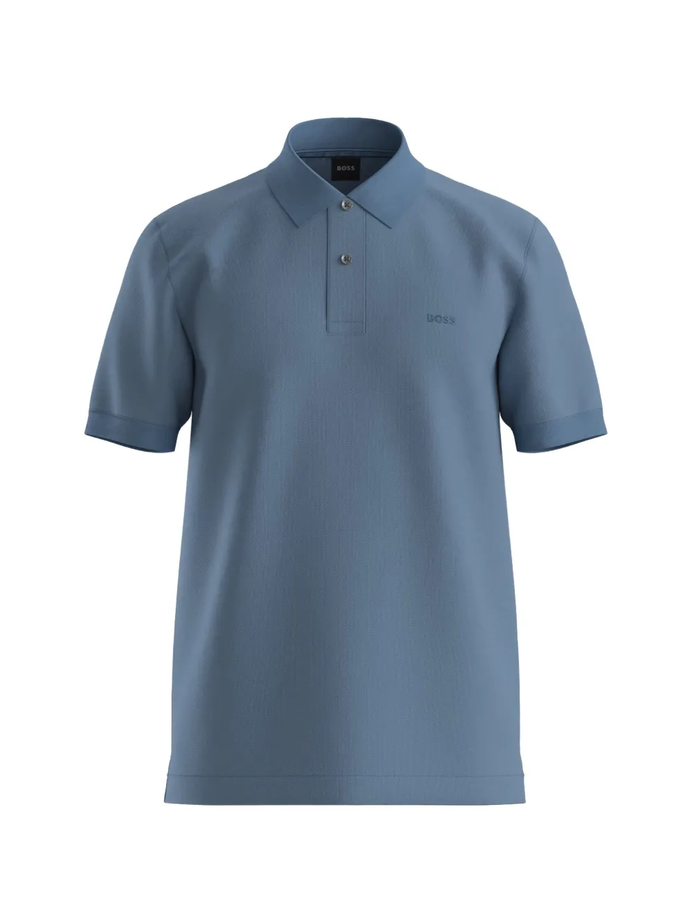 BOSS Poloshirt mit Knopfleiste - Blau