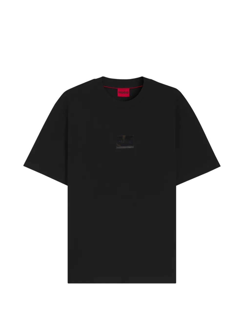 HUGO T-shirt con applicazione logo - Nero