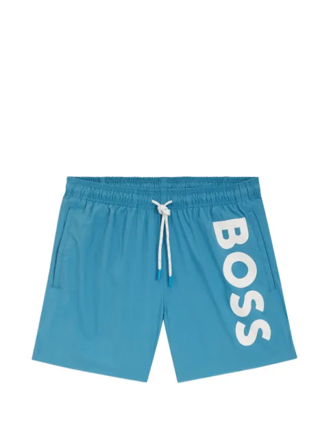 BOSS Bermuda de praia com estampa de logo