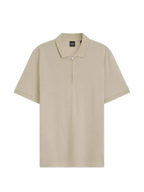 BOSS half-zip polo shirt