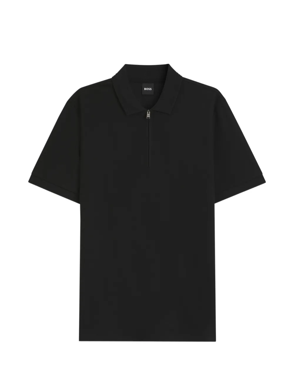 BOSS Polo con zip - Nero