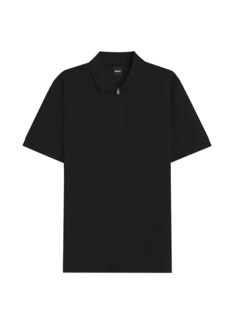 BOSS Polo con zip