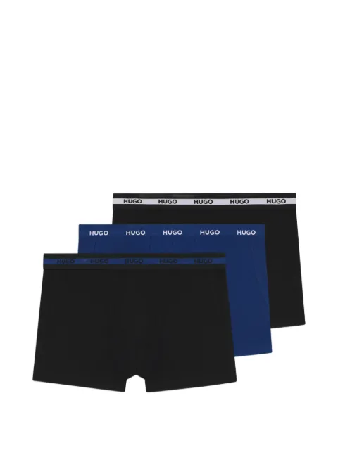 HUGO Kit 3 cuecas boxer com logo no cós