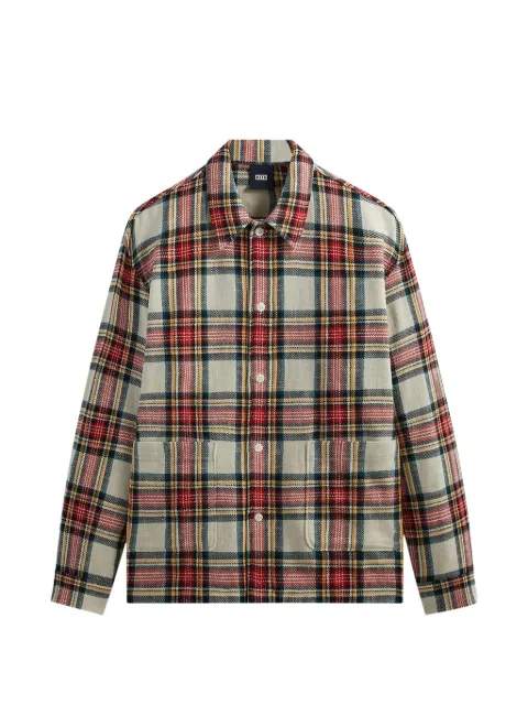 KITH plaid collared overshirt