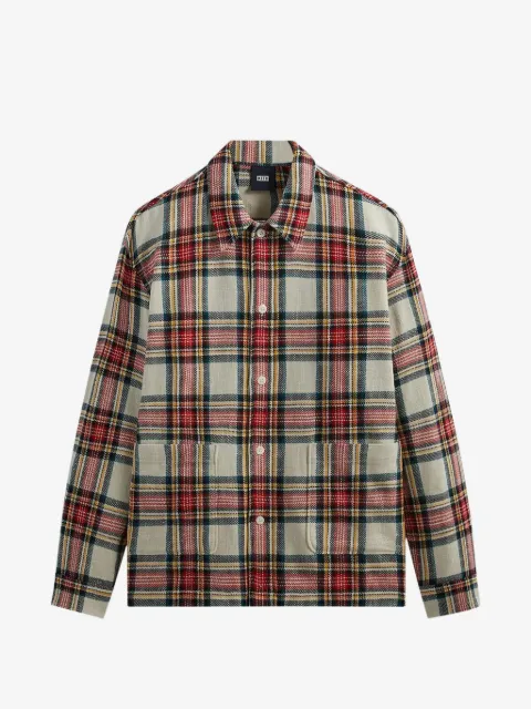 KITH plaid collared overshirt