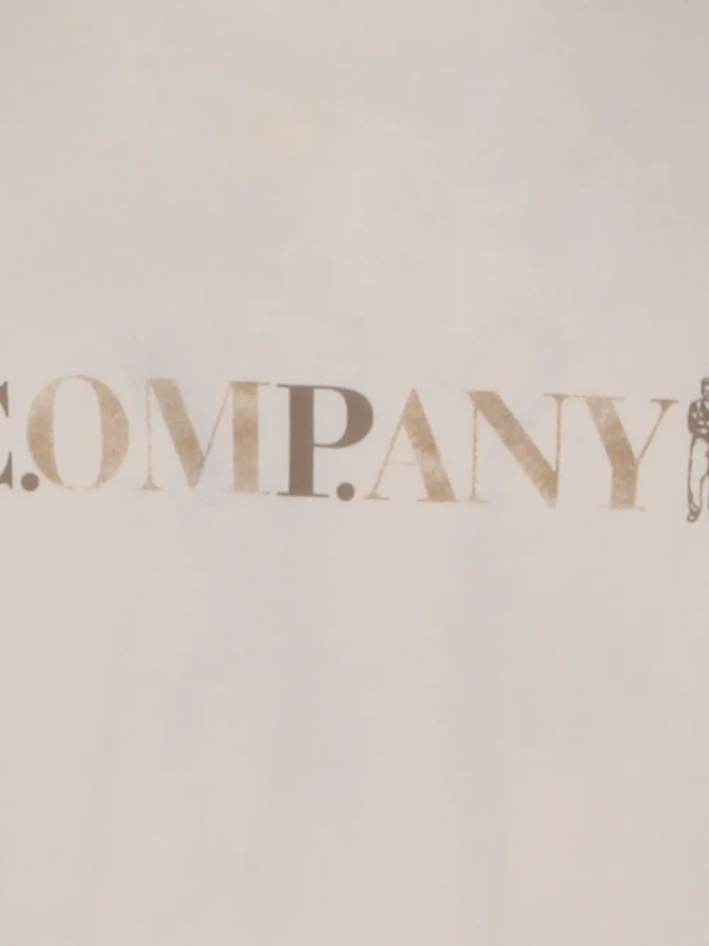 C.P. Company T-shirt met logoprint Beige