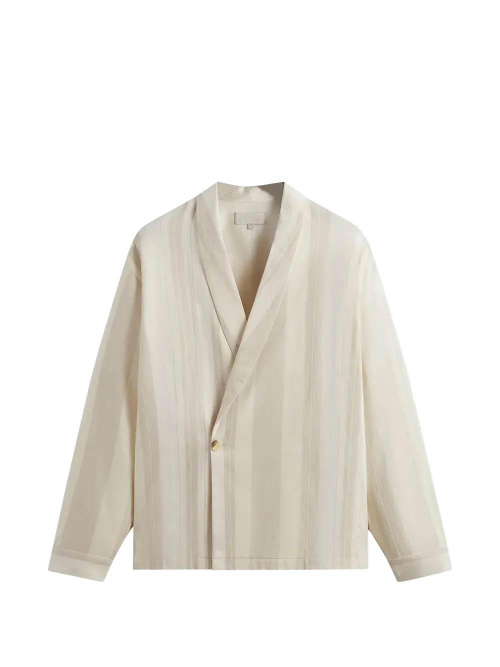 KITH long-sleeve crossover shirt - Toni neutri