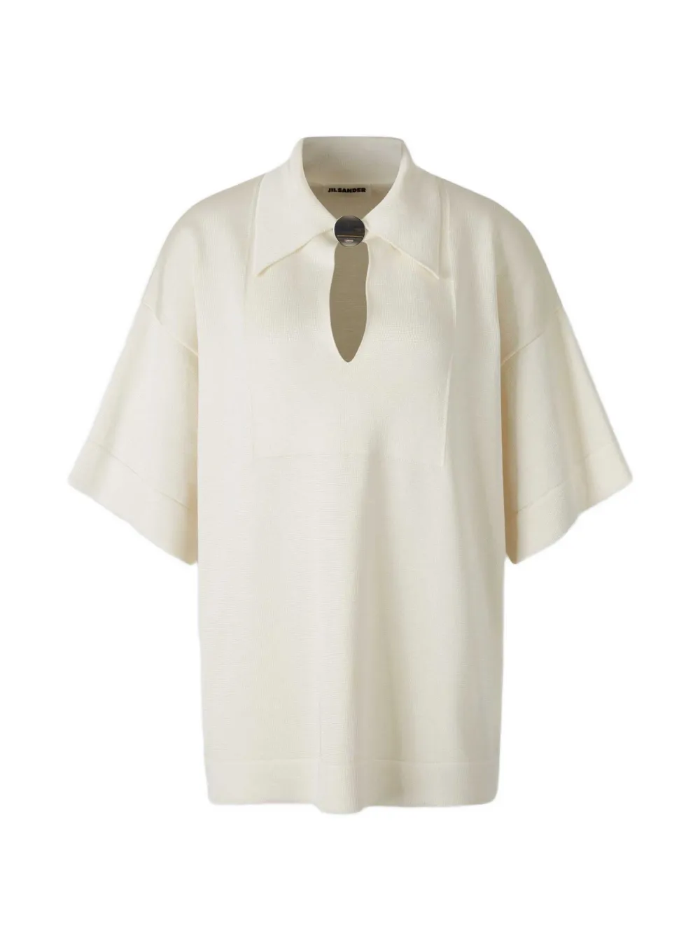Jil Sander polo-collar top - Toni neutri