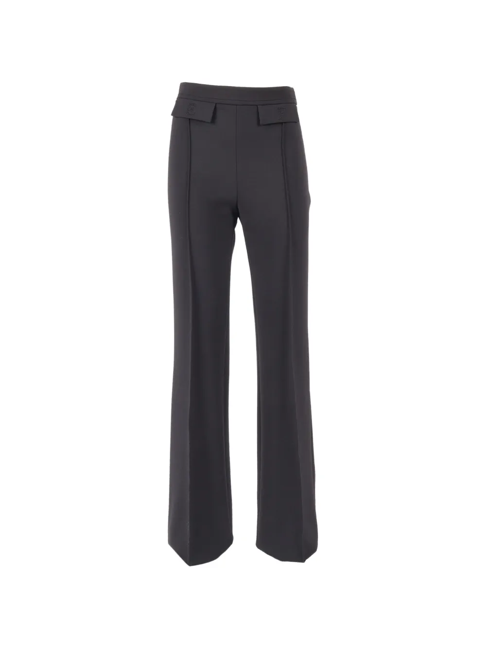 Elisabetta Franchi letter-detail trousers - Nero