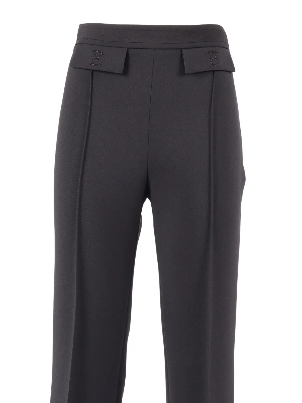 Elisabetta Franchi Broek met letter-detail Zwart
