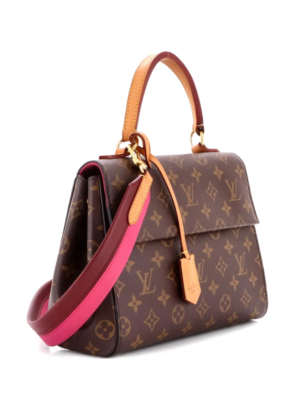 Louis Vuitton Pre-Owned Borsa a spalla Cluny BB in tela con monogramma e manico - Marrone