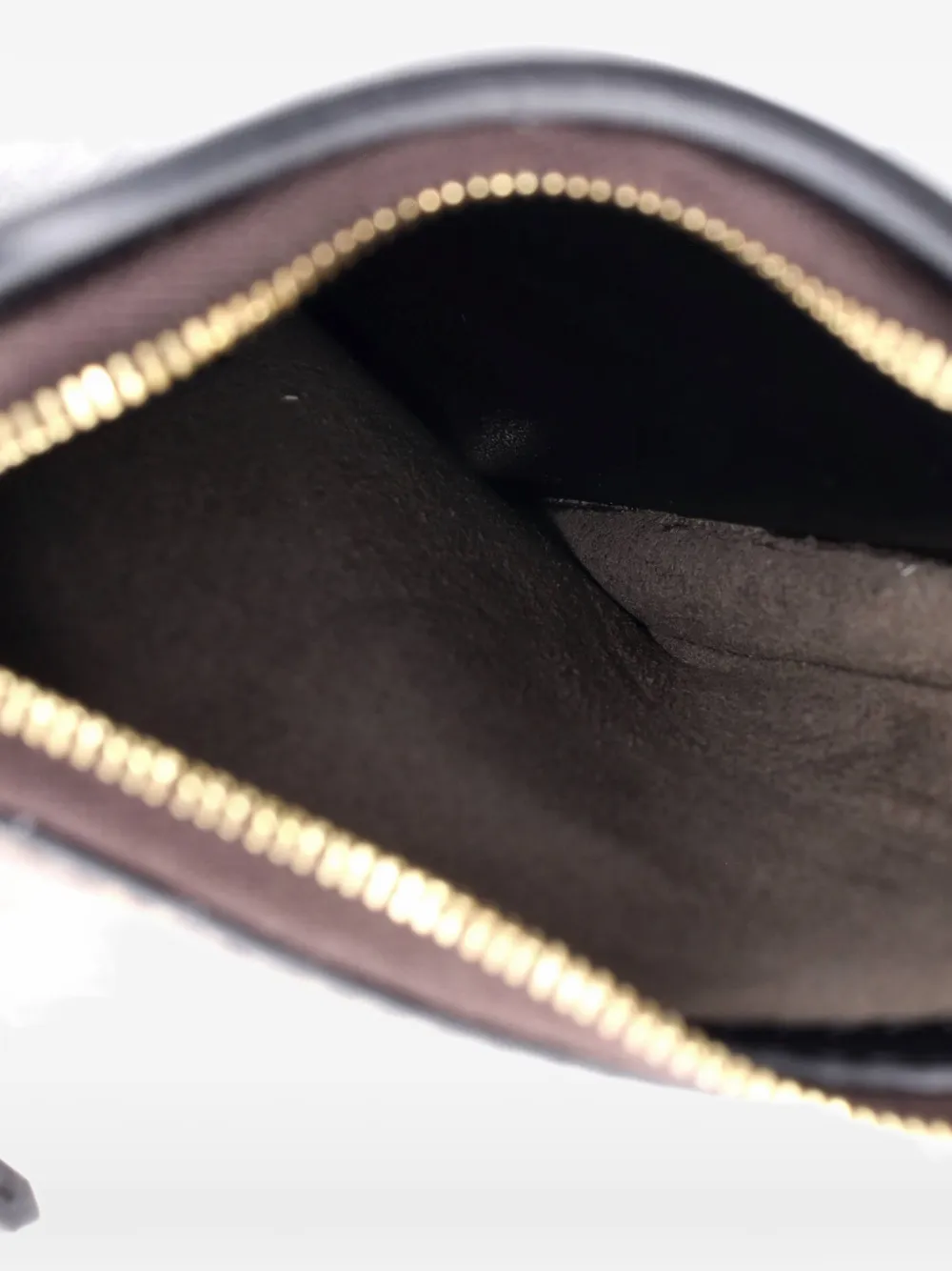 Fendi Pre-Owned Bustine 3 Pockets Leather And Zucca Coated Canvas