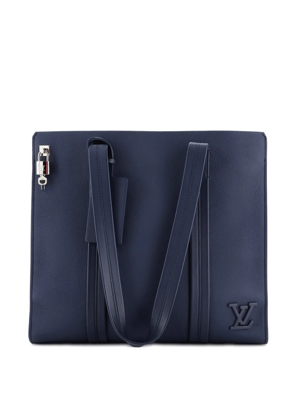 Louis Vuitton Pre-Owned Aerogram Takeoff Leather tote bag - Blu