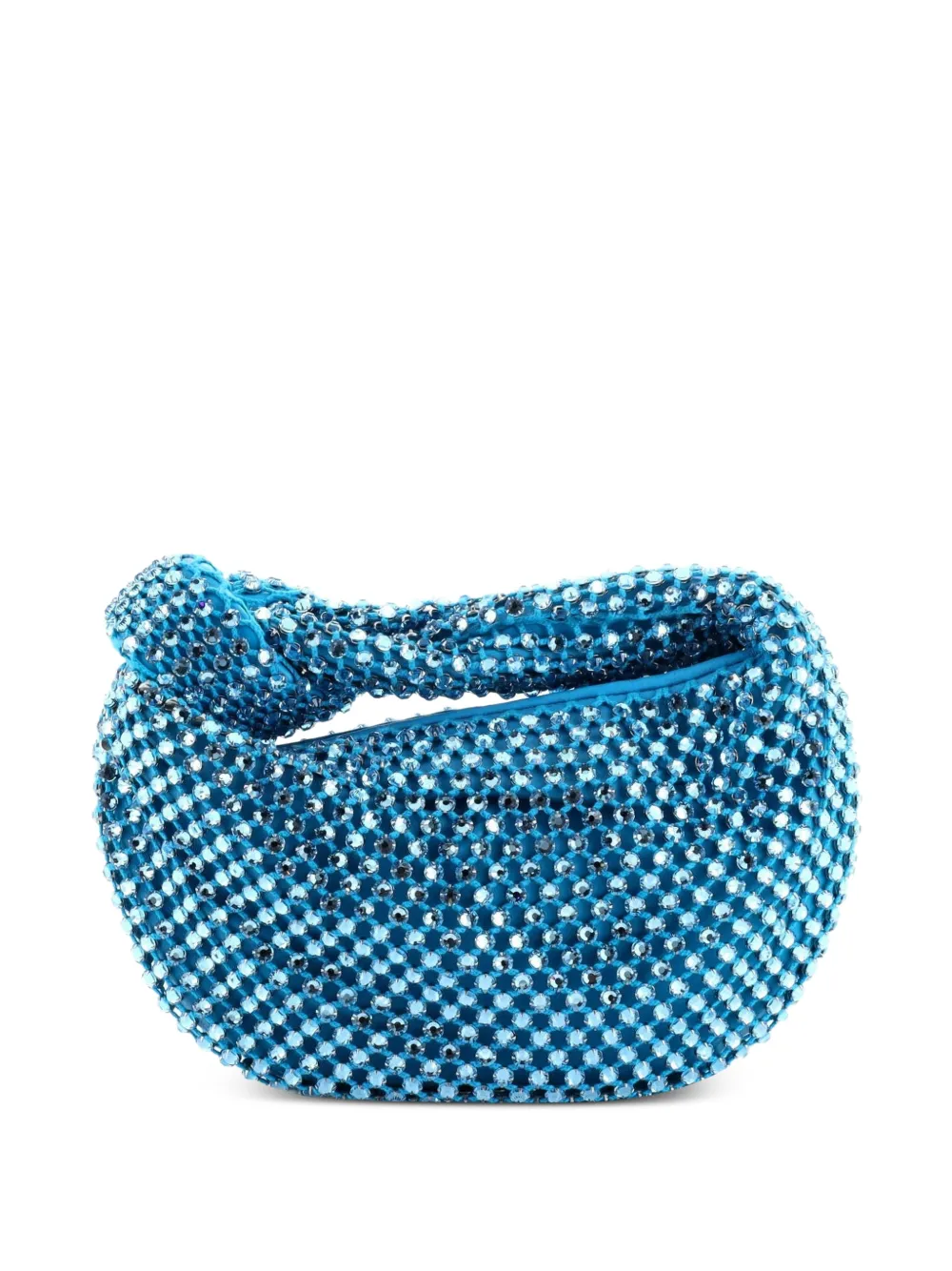 Bottega Veneta Pre-Owned BV Jodie Hobo Crystal Embellished Mesh Mini satchel - Blu