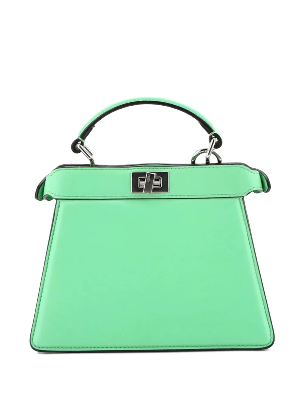  Fendi Pre-owned Peekaboo Iseeu Bag Leather Petite Crossbody Bag - Green 