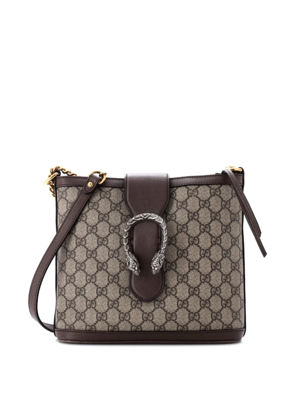 Gucci Pre-Owned Dionysus GG Coated Canvas Medium bucket bag - Marrone