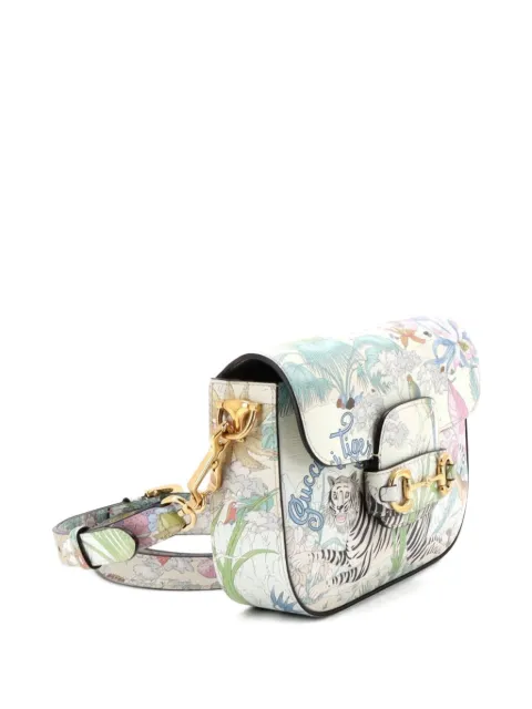 Gucci Pre-Owned Horsebit 1955 Shoulder Bag Printed Leather Mini crossbody bag