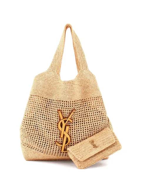 Saint Laurent Pre-Owned Icare Shopping Raffia Maxi tote bag