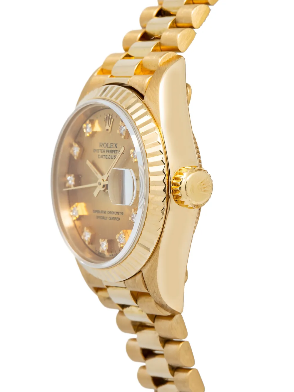  Rolex Datejust Diamond 26mm Watch - Gold 