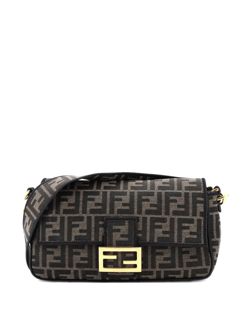 Fendi Pre-Owned Baguette NM Bag Zucca Canvas Medium shoulder bag - Brown