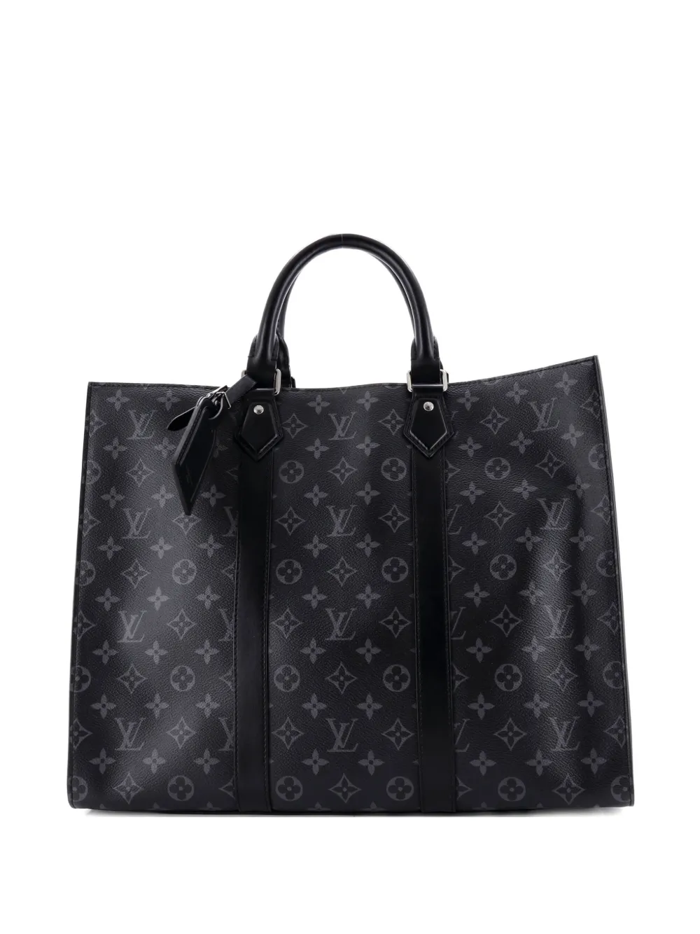 Louis Vuitton Pre-Owned Sac Plat NM 24H Bag Monogram Eclipse Canvas tote bag - Nero