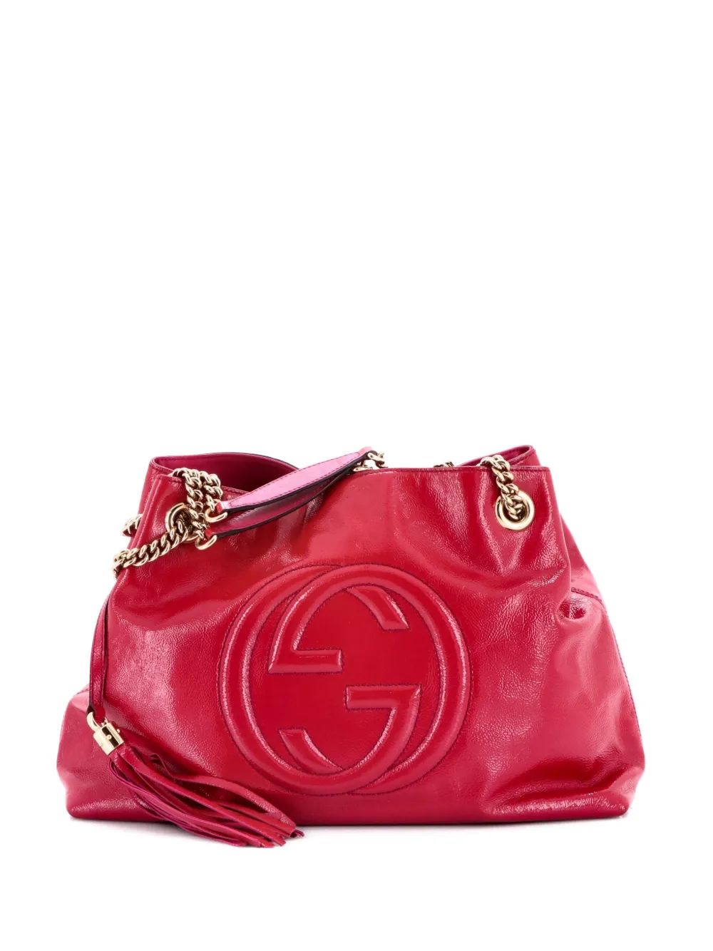 Gucci Pre-Owned Soho Chain Strap Shoulder Bag Patent Medium tote bag - Rosa