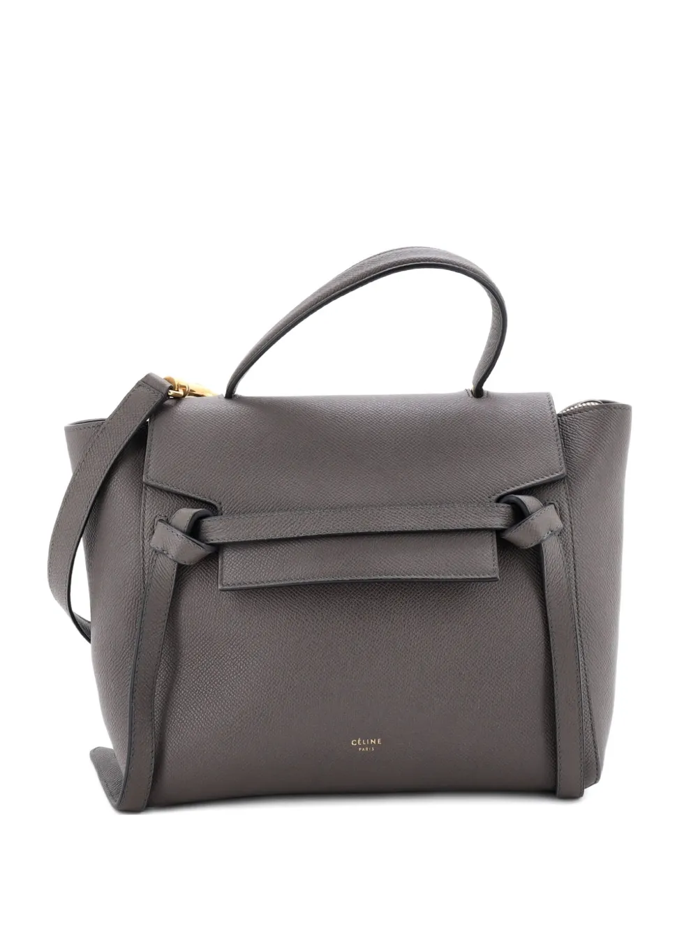 Celine Pre-Owned Belt Bag Textured Leather Micro satchel - Grigio