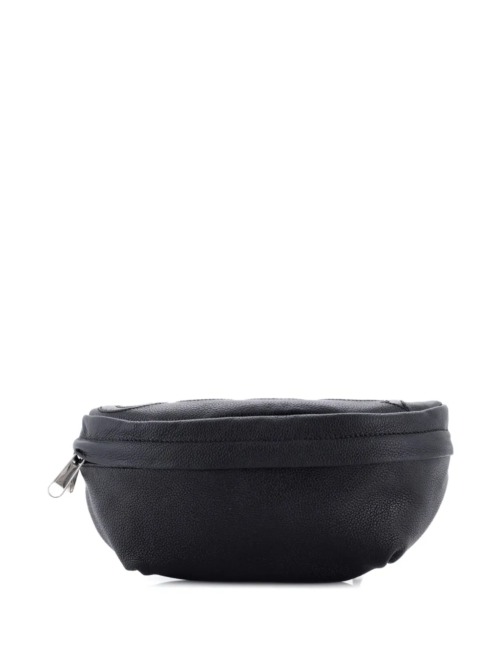 Gucci Pre-Owned Logo Leather with GG Coated Canvas belt bag - Nero