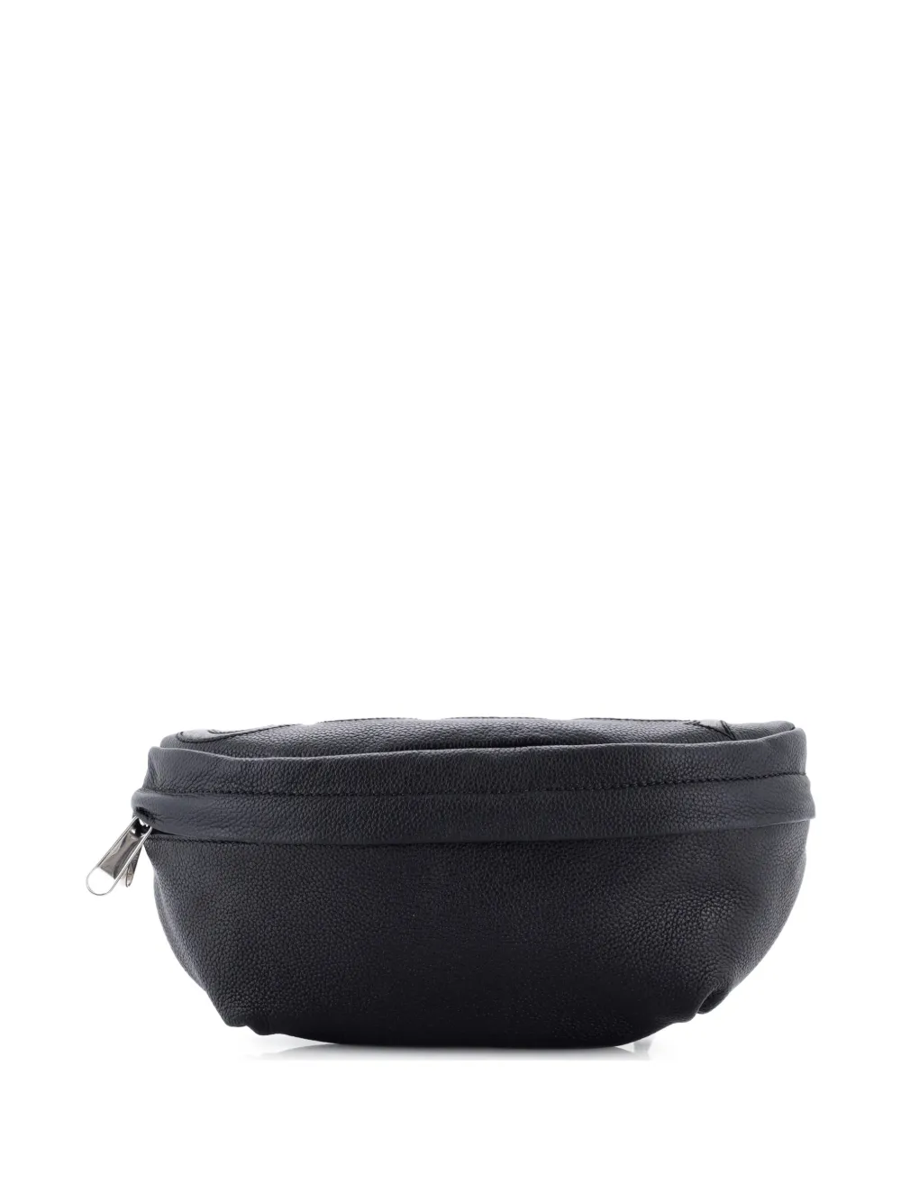 Gucci Pre-Owned Logo Leather with GG Coated Canvas belt bag - Nero