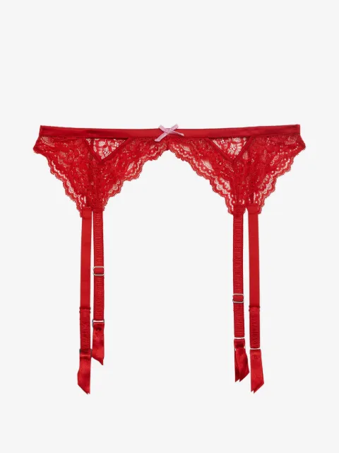 Fleur Du Mal 비앙카 보우 디테일 가터벨트