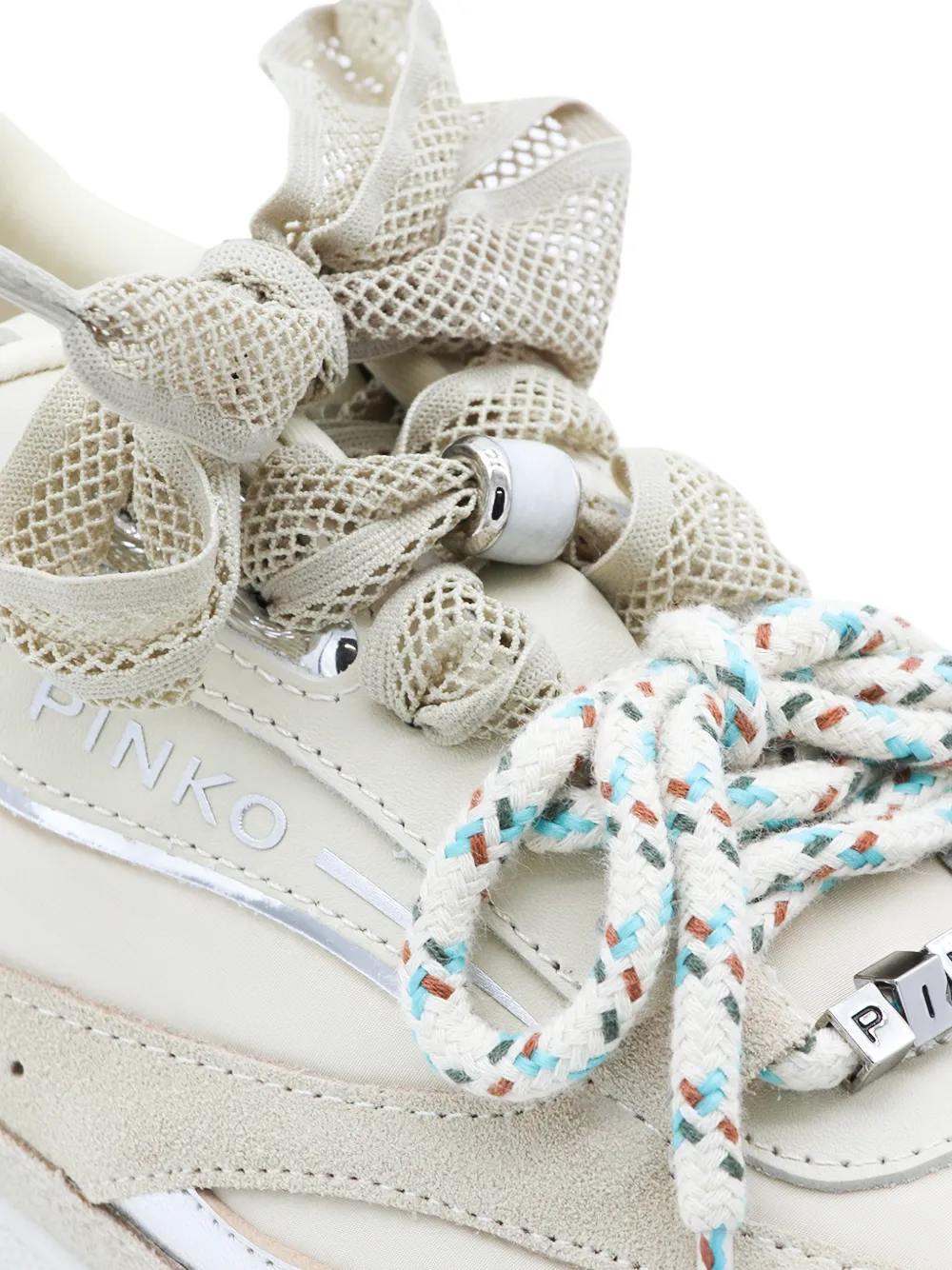 PINKO Sneakers met touw kant Beige