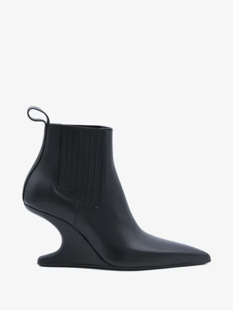 Rick Owens sculpted-heel pull-tab boots