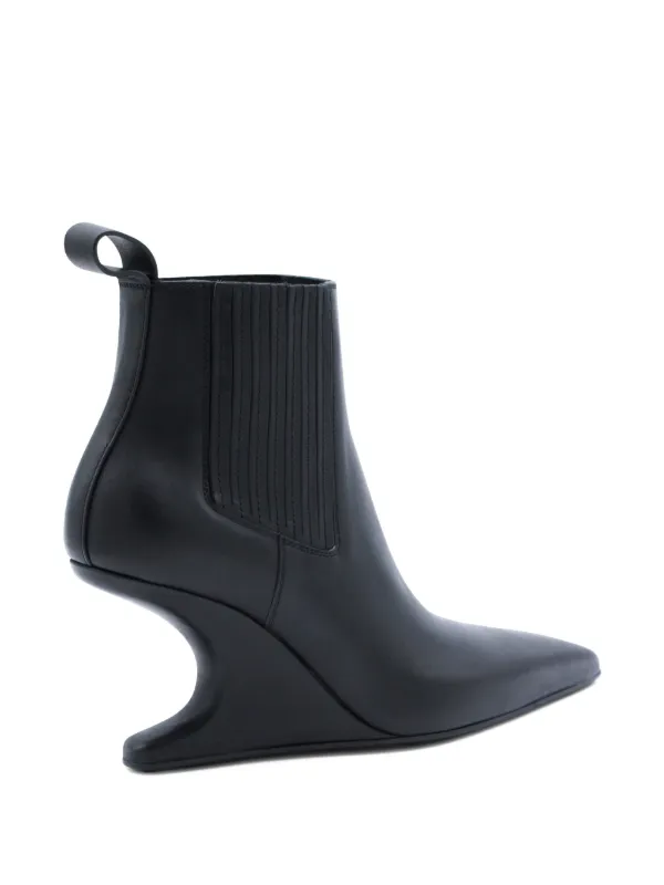 スカルプチャーヒール ウェッジ CHARLES & KEITH | ワイドストラップ