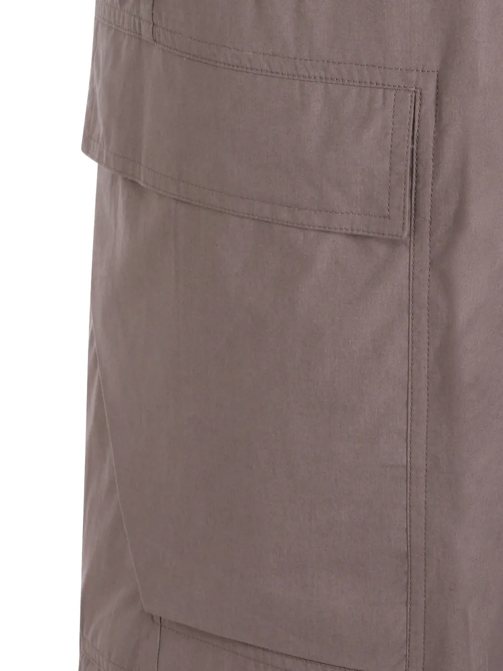 Rick Owens Broek met cargo zak en trekkoordtaille Beige