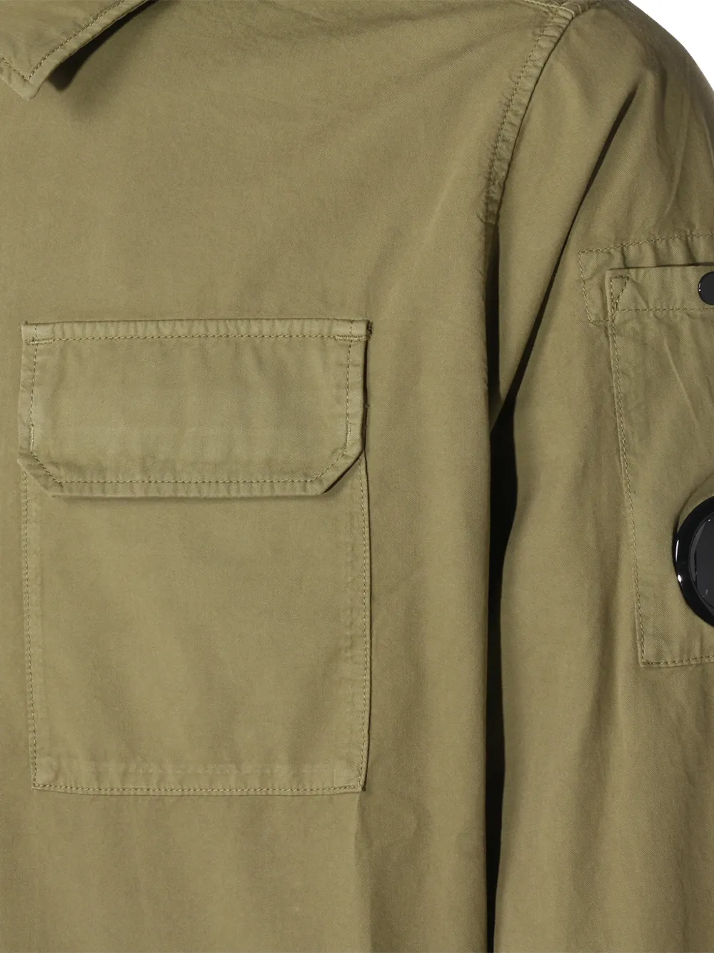  C.p. Company Zip Pocket Shirt - Neutrals 