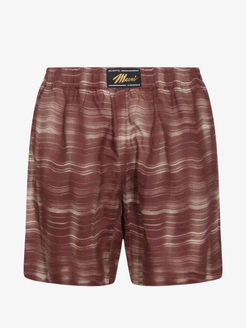 Marni striped ramie shorts