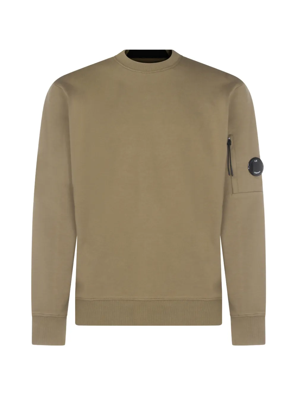 C.P. Company zip-pocket logo-patch sweatshirt - Verde