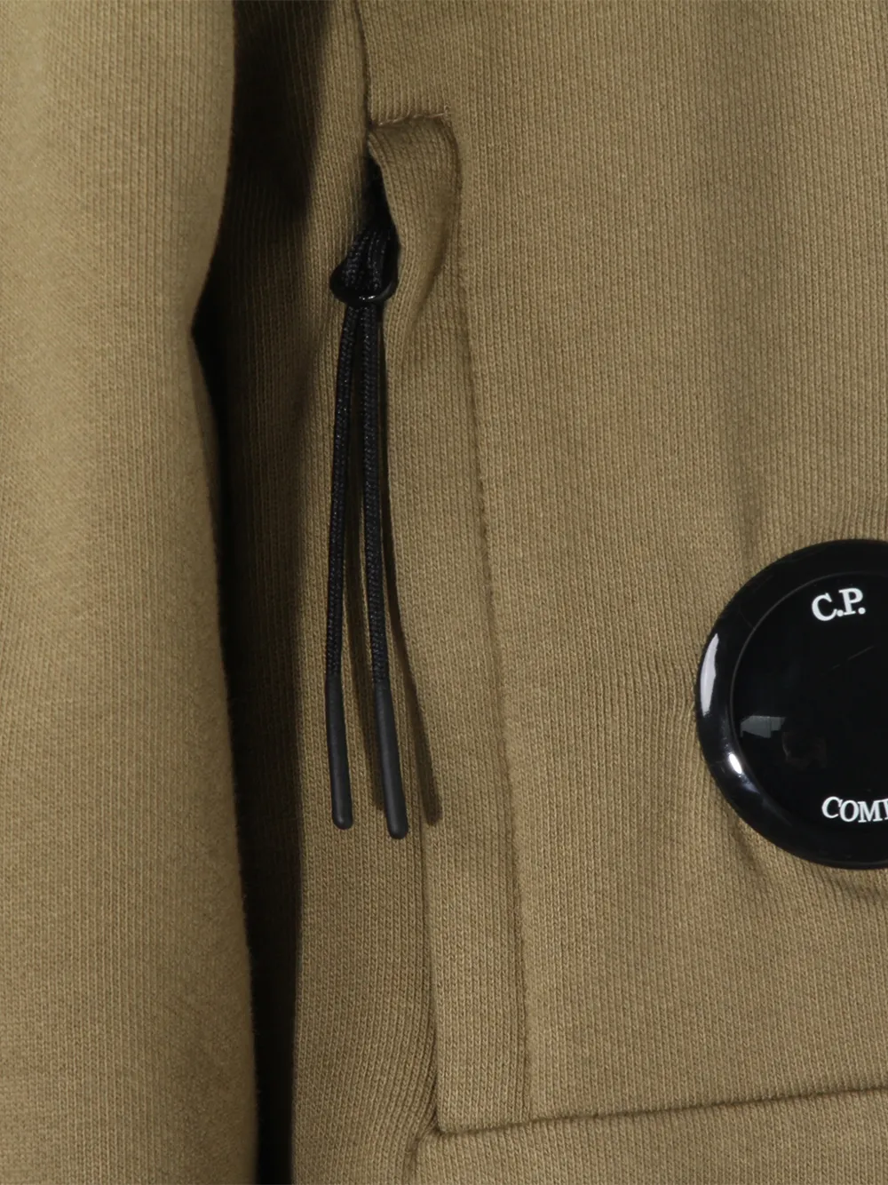  C.p. Company Zip-pocket Logo-patch Sweatshirt - Green 