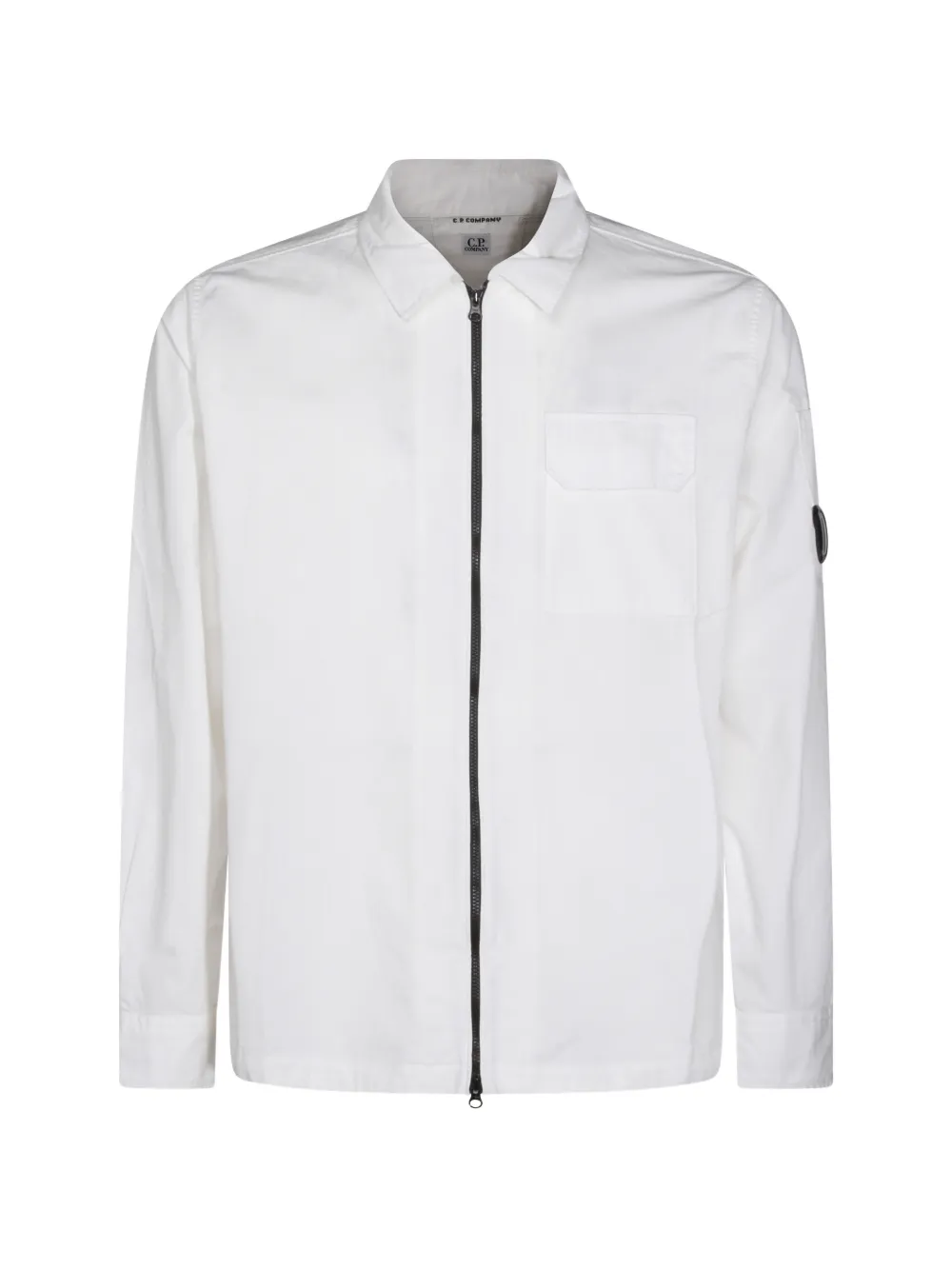 C.P. Company zip-fastening shirt - Bianco