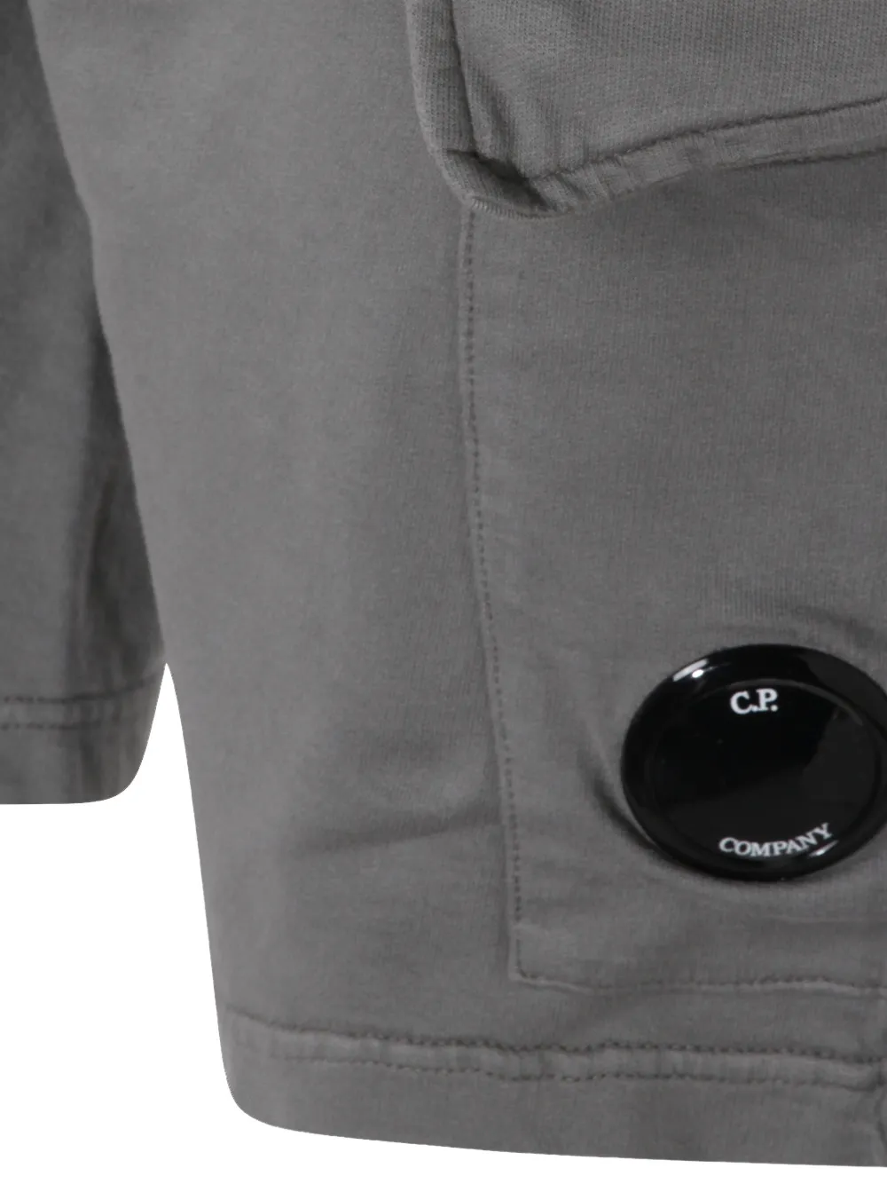 C.P. Company Licht fleece trainingsshorts met cargo lens Grijs