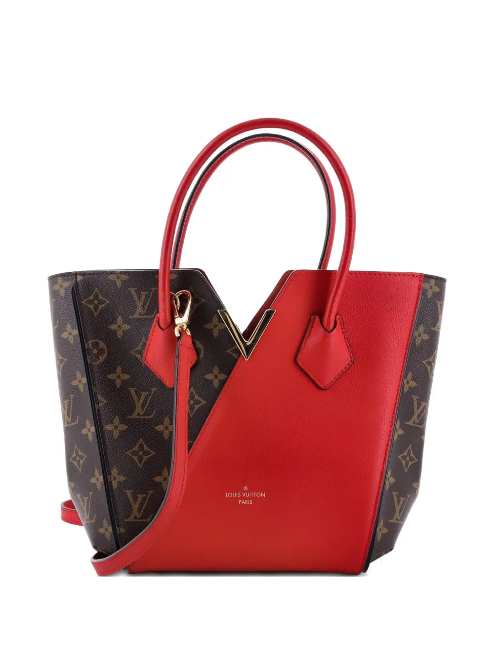 Louis Vuitton Pre-Owned Kimono Handbag Monogram Canvas and Leather PM tote bag - Rosso