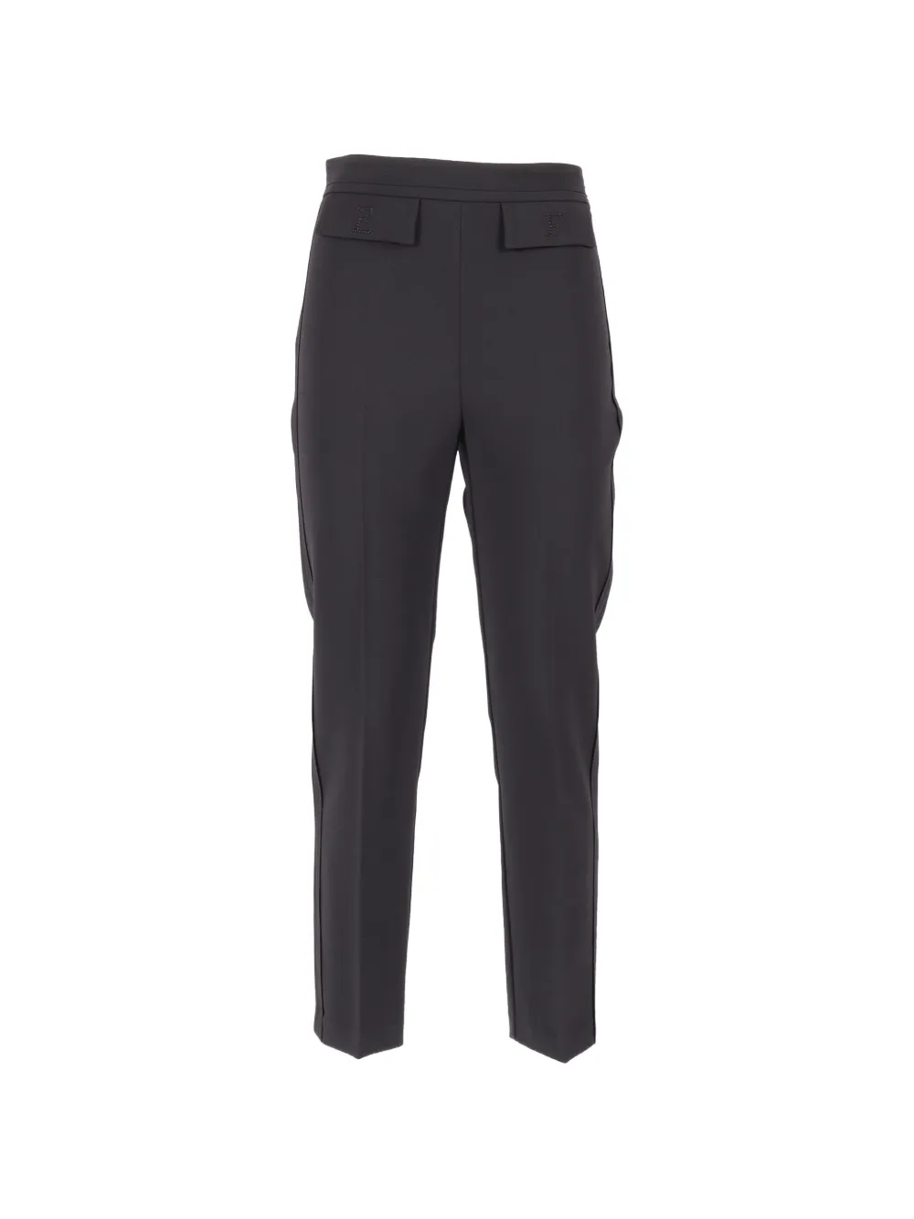 Elisabetta Franchi letter-detail trousers - Nero
