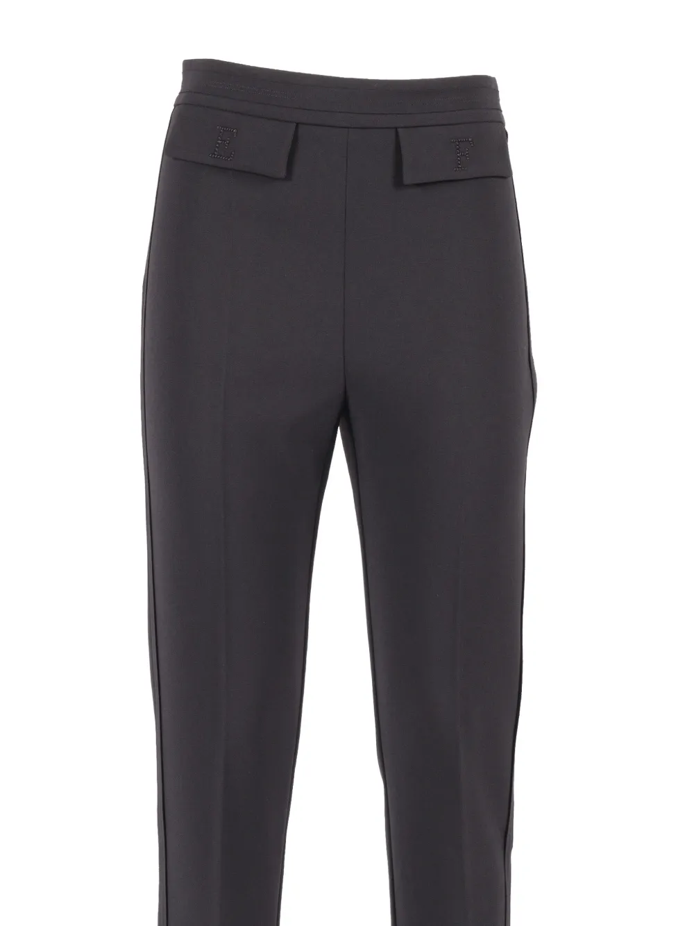 Elisabetta Franchi Broek met letter-detail Blauw