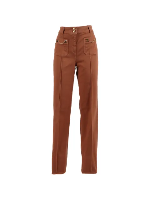 Elisabetta Franchi 체인 디테일 팬츠