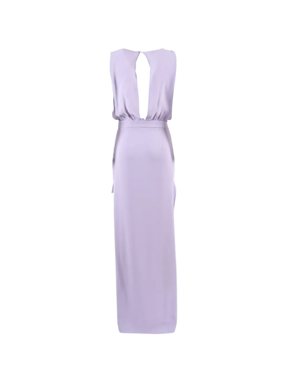 Elisabetta Franchi Mini-jurk met gedrapeerde hals Paars
