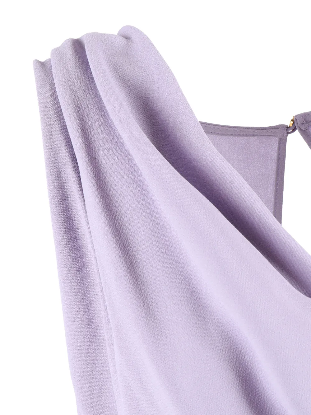 Elisabetta Franchi Mini-jurk met gedrapeerde hals Paars