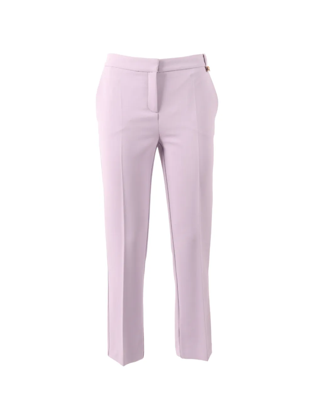 Elisabetta Franchi gold-tone detail trousers - Viola
